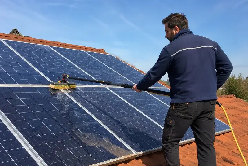 Nettoyage et entretien de panneaux solaires à Bouriège
