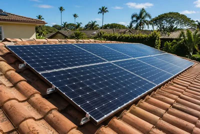Installation de panneaux solaires à Bouriège